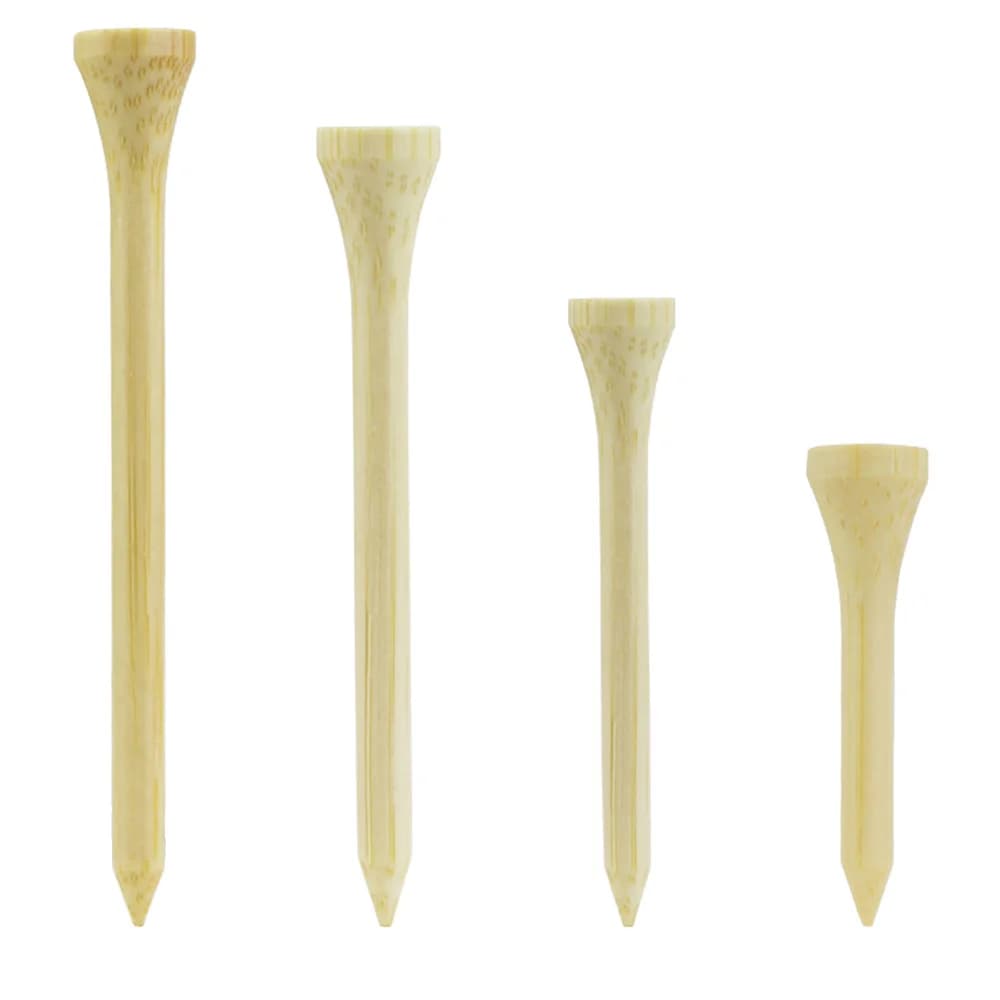 100 pz/borsa Golf Tees supporto per palline da Golf in bambù 4 taglie disponibili Drop Ship 42mm 54mm 70mm 83mm muslimate