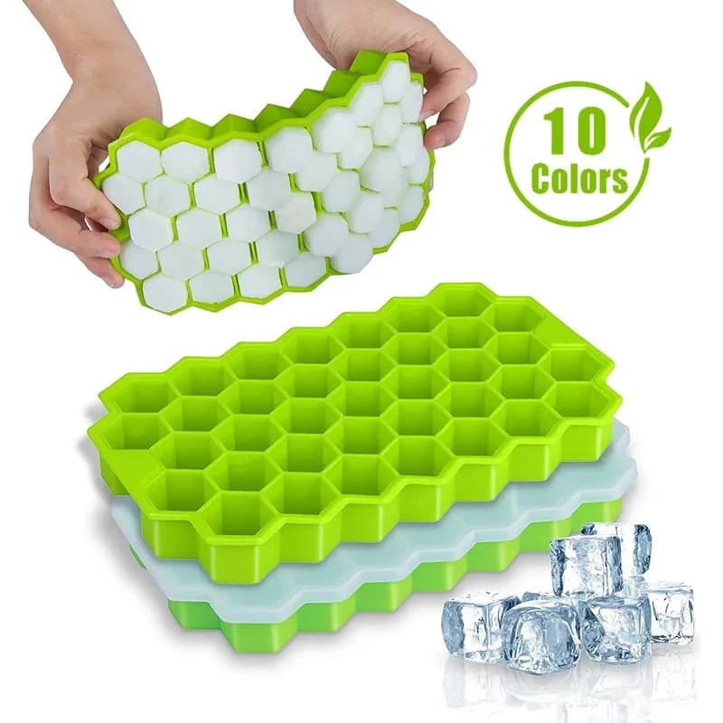 Stampo per cubetti di ghiaccio in silicone a nido d'ape da 1/2 pezzi, stampo in silicone Magnum per whisky, per uso alimentare