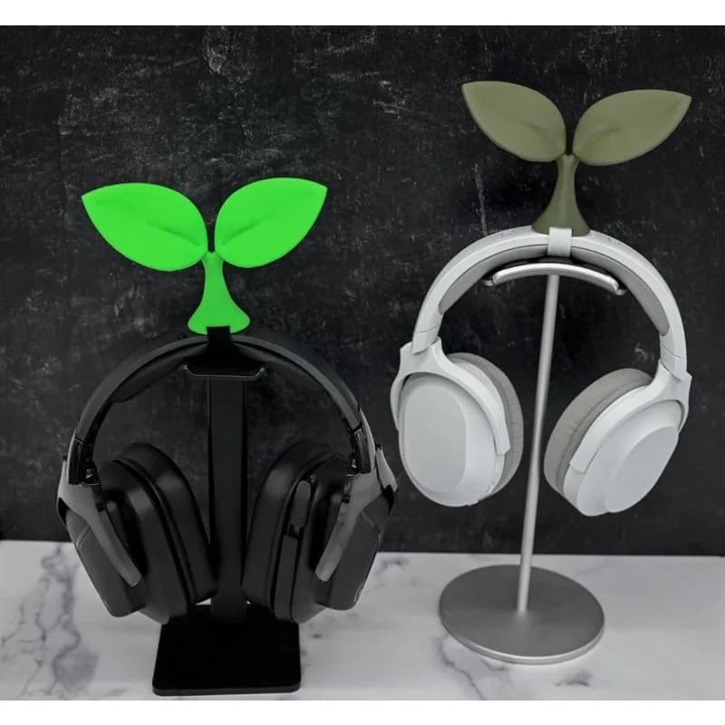 Kawaii Sprout headphone accessory – Nice gaming headphone accessory for live streaming, cosplay and fun game configurations