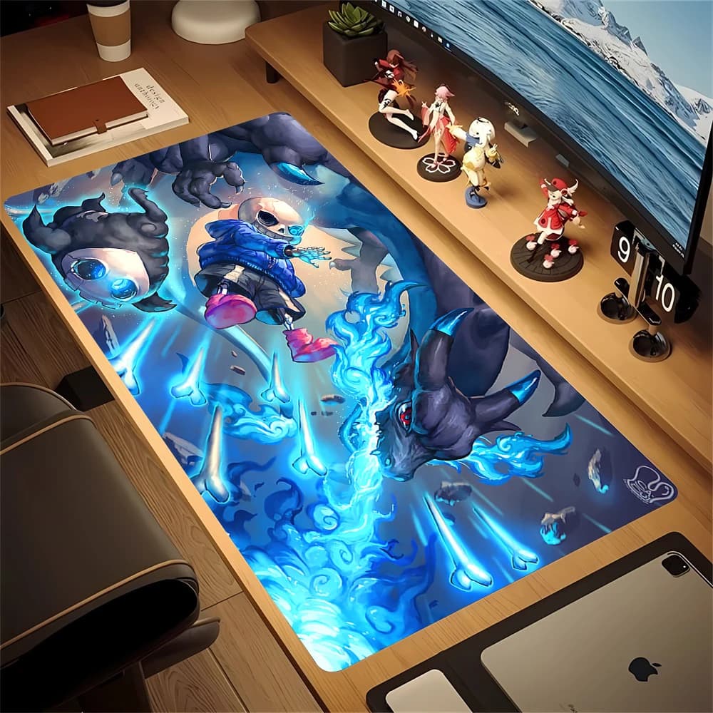 Undertale Sans Frisk Mouse Pad Gioco Teclado Mouse Pad Computer di grandi dimensioni Laptop Tastiera antiscivolo Tappetino da scrivania Tappetino per mouse in gomma naturale