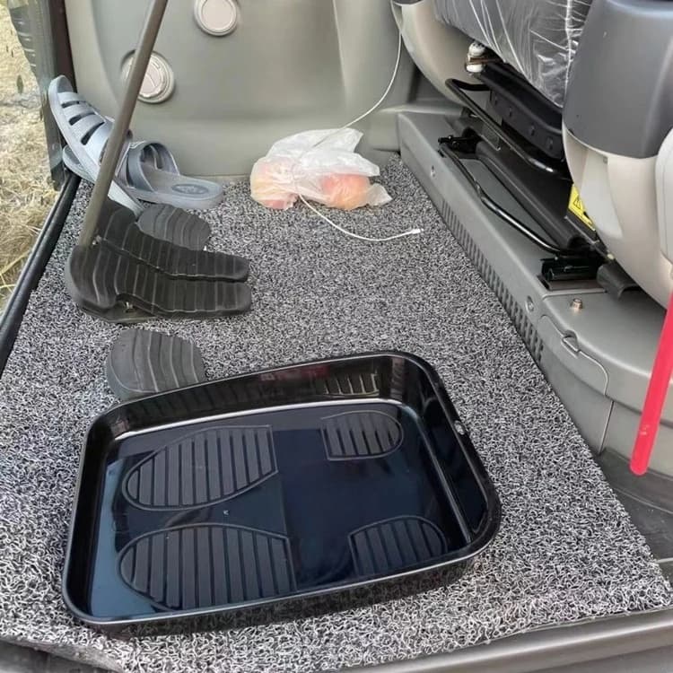 Vassoio Portaoggetti per Auto Sotto il Sedile, Contenitore Durevole per Interni, Accessorio Multifunzione per Organizzazione Veicolo e Viaggi