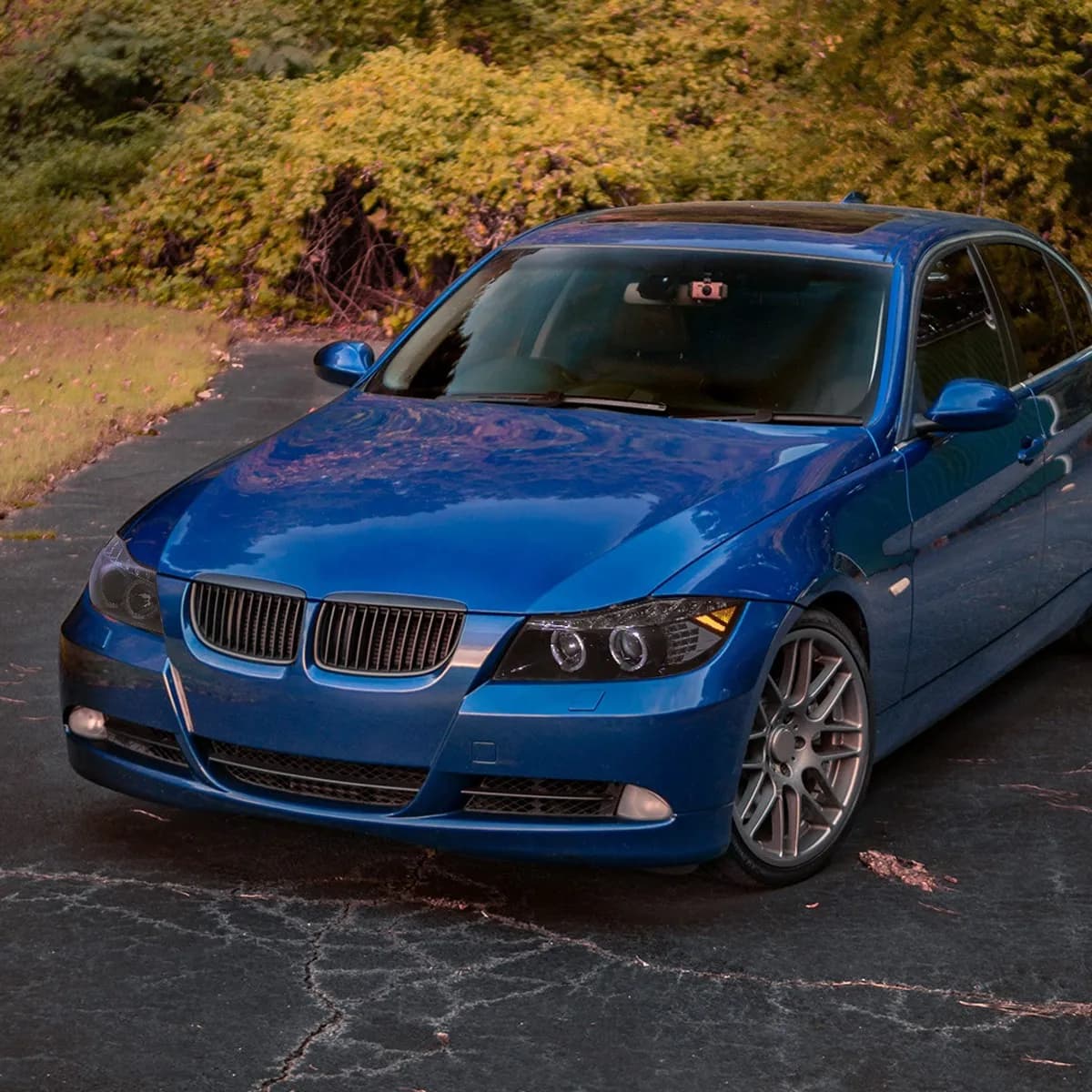 Proiettori a LED con Striscia Luminosa per Fari, Compatibili con BMW E90 325i 328i Berlina 2006-2008, Sinistra e Destra