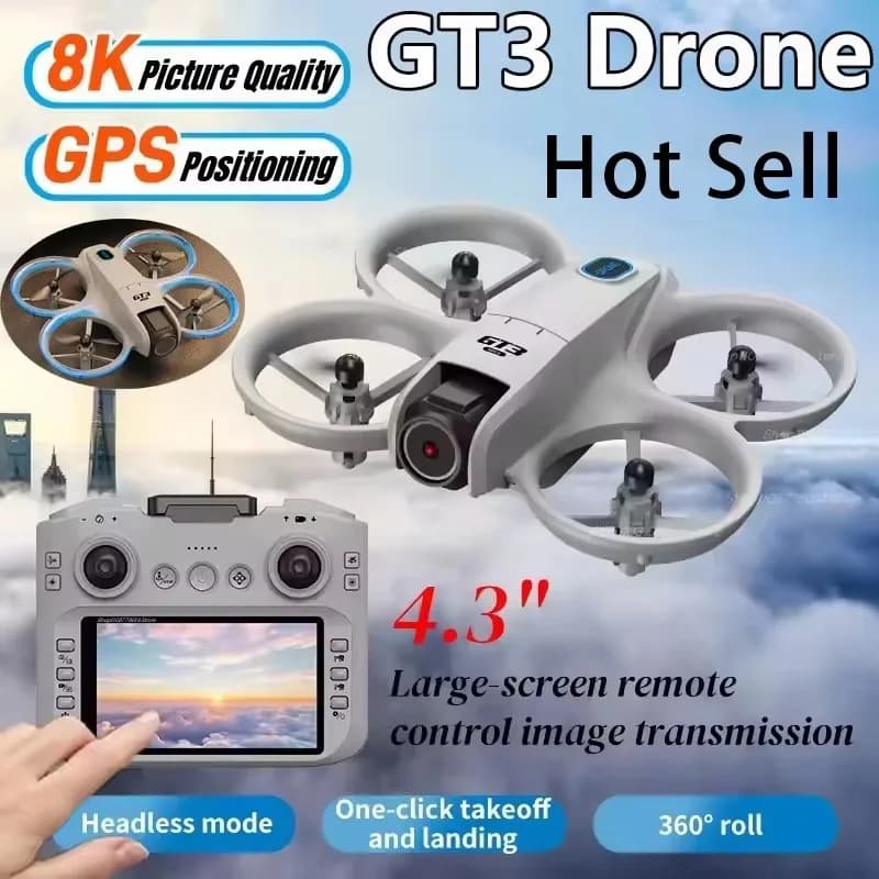 NUOVO originale GT3 Drone 8K GPS WIFI Professionale HD Doppia Fotocamera Fotografia Aerea di Controllo Remoto HD Aerei Quadcopter UAV Giocattoli