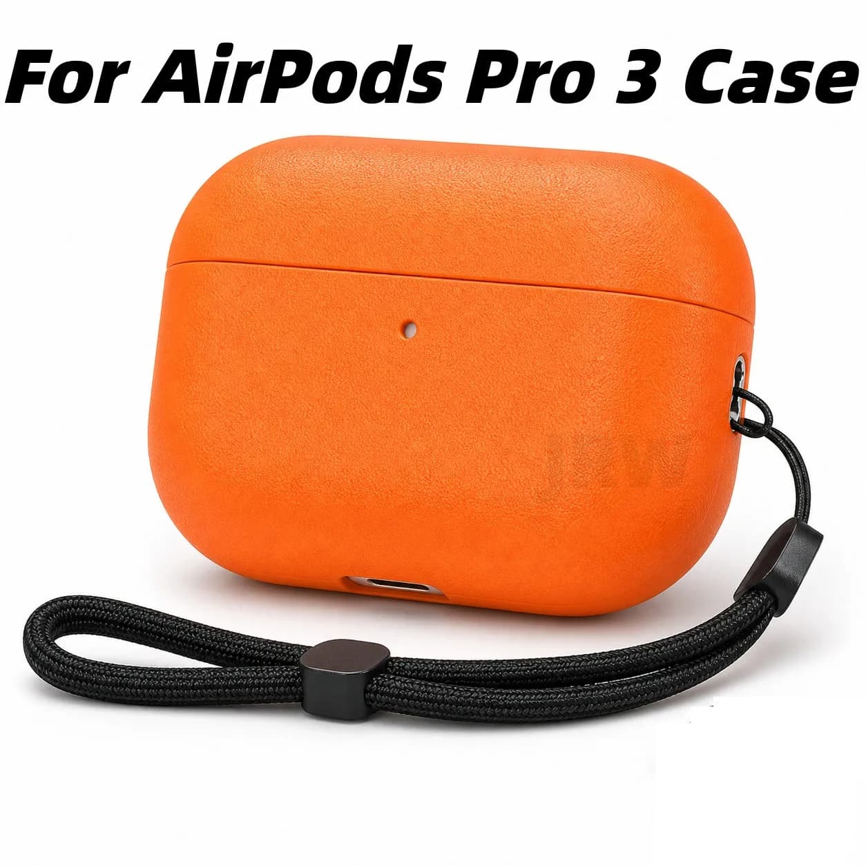 For AirPods Pro 3 Earphone Case with Cleaning Kit Leather Texture Full Body Protective Case for AirPods Pro 3rd Generation(2026)