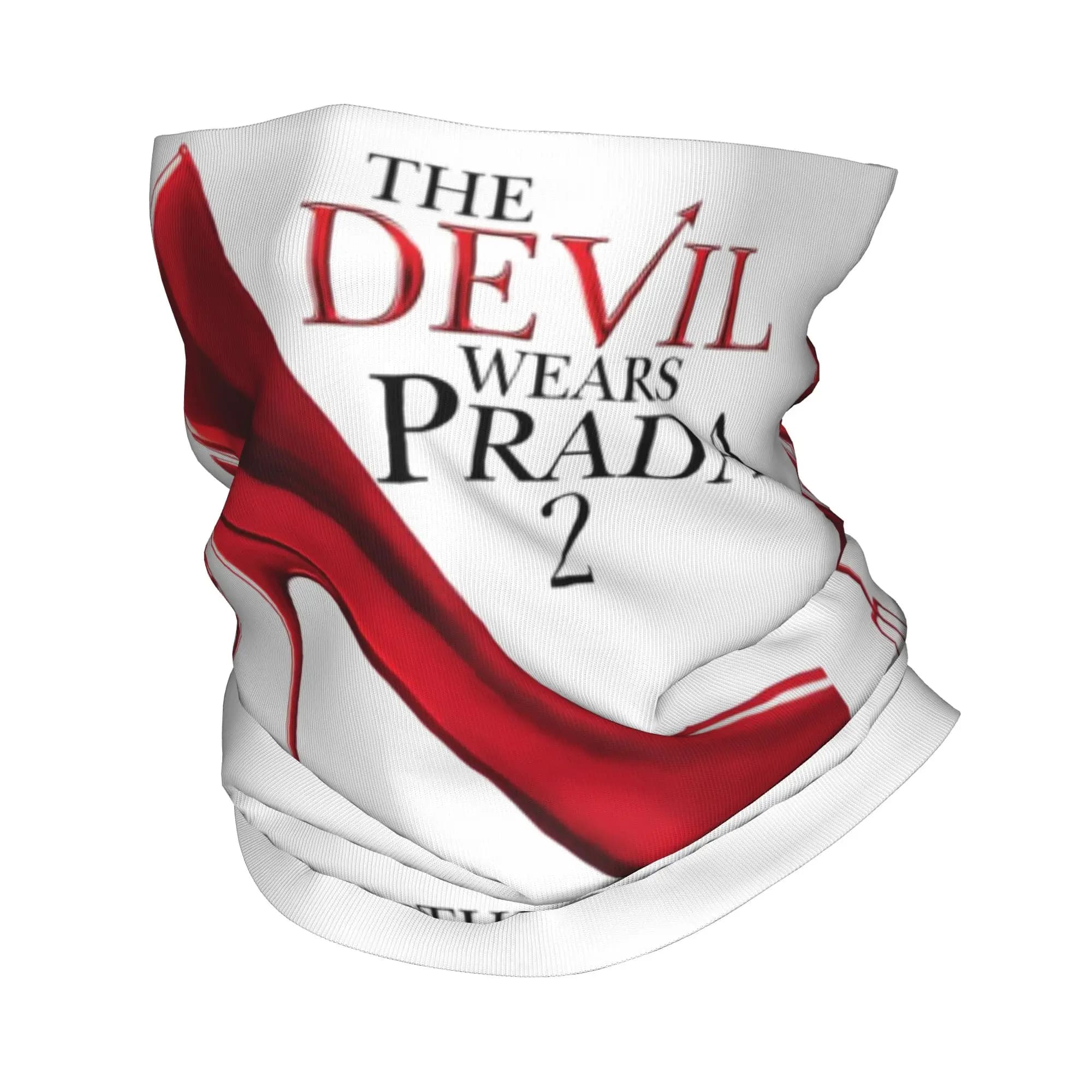 Red High Heels Film The Devil Wears Pradas Winter Headband Neck Warmer Women Men Hiking Hunting Tube Scarf Face Bandana Gaiter