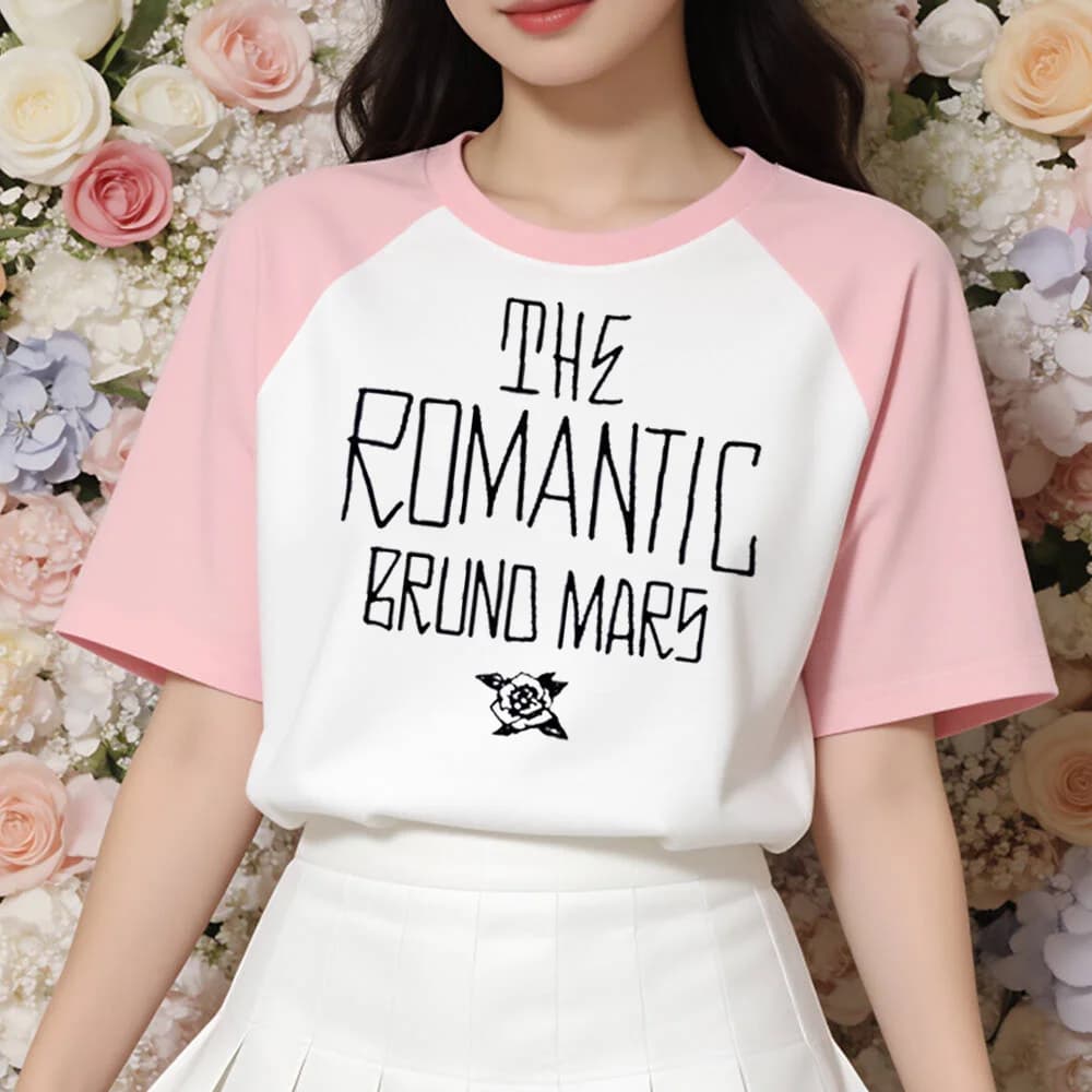 Bruno Mars t-shirt girl 80s University Pop Culture women t shirt harajuku Vintage 2000s kawaii women hip hop