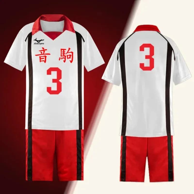 Haikyuu!! Nekoma High School Kenma Kozume Costume Cosplay Jersey Kuroo Tetsurou Abbigliamento sportivo Pallavolo Uniforme della squadra No.1-16 dt'99