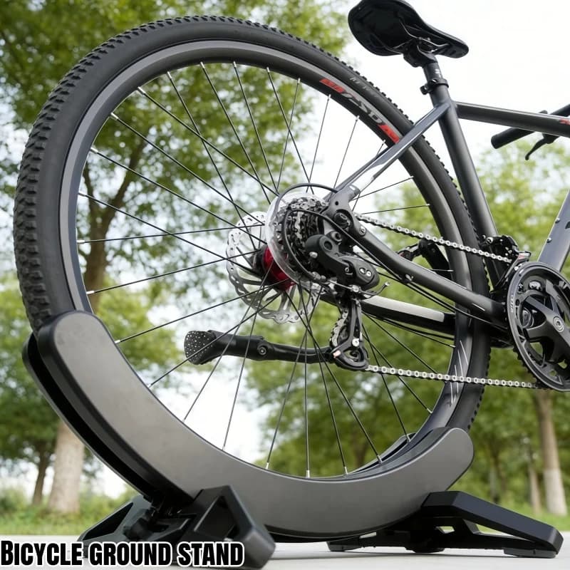 Adjustable support for bicycles, Floor rack for MTB and Road bikes, Bike display, Home support, Garage and Parking