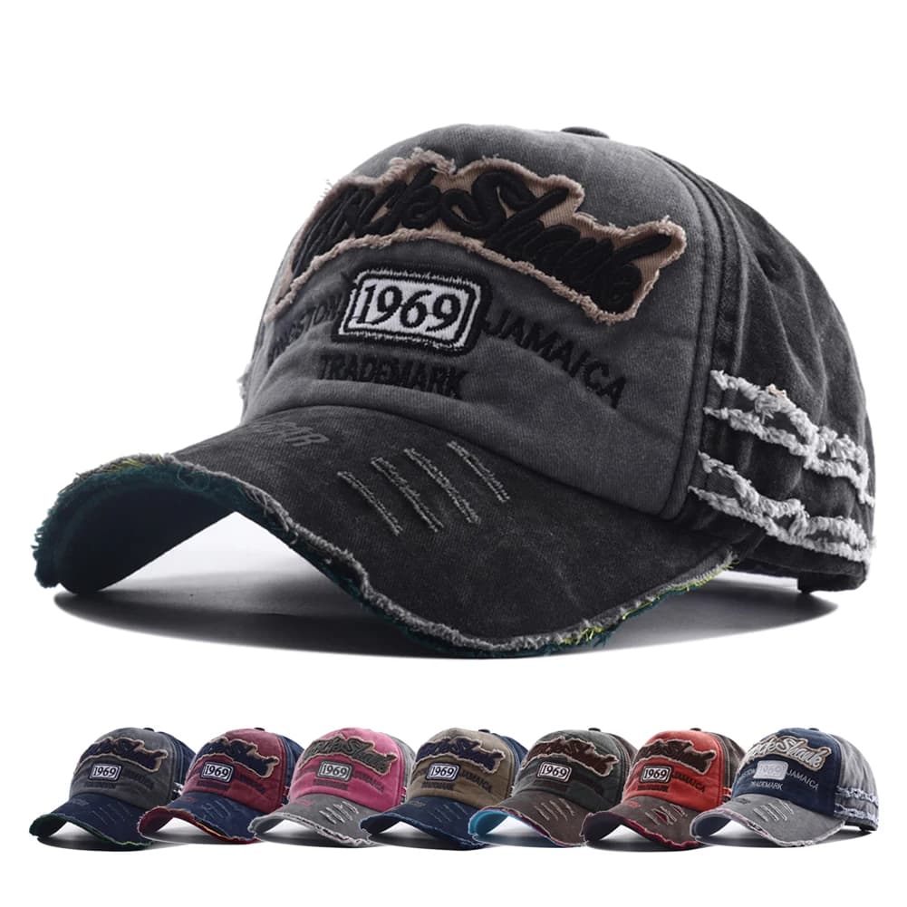 Retro Letter Embroidery Washed Cotton Baseball Caps Women Men Adjustable Casual y2k Hat Hip Hop Streetwear Outdoor Sun Hats
