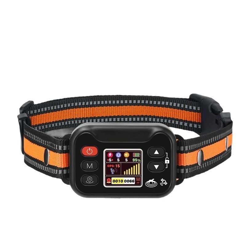 Collare antiabbaio per cani senza fili Allenatore antiabbaio con sistema di recinzione wireless GPS Collare di contenimento elettronico per animali domestici per piccoli e medi
