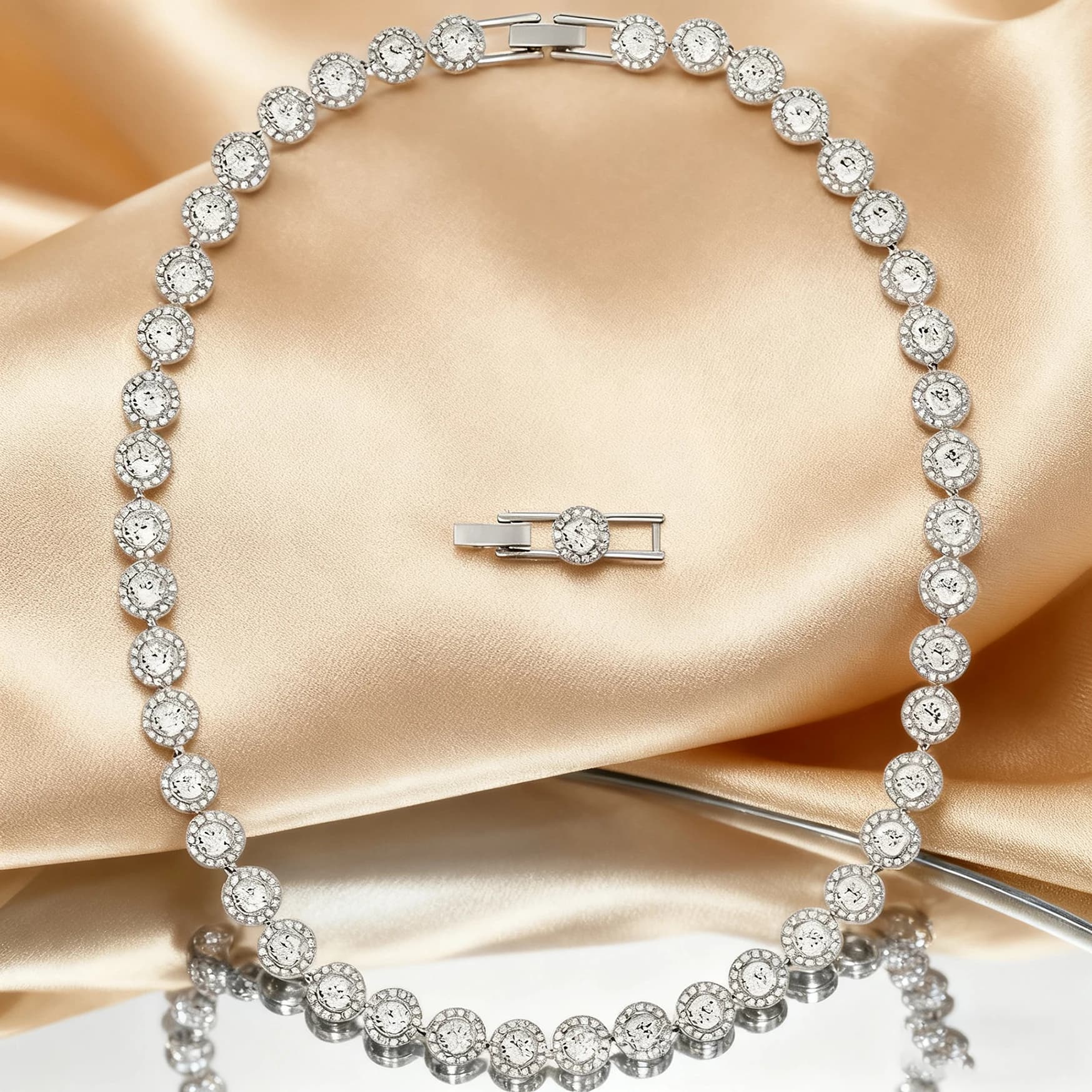 Collana di perle grandi a 2 strati con zirconi cubici a goccia e nappa brillante, gioielli di moda 2025, ideale per abiti da sposa e per donne.