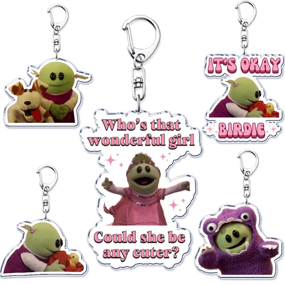Popolare carino Nanalan Mona portachiavi portachiavi anello per accessori borsa che meravigliosa ragazza ciondolo portachiavi gioielli regali