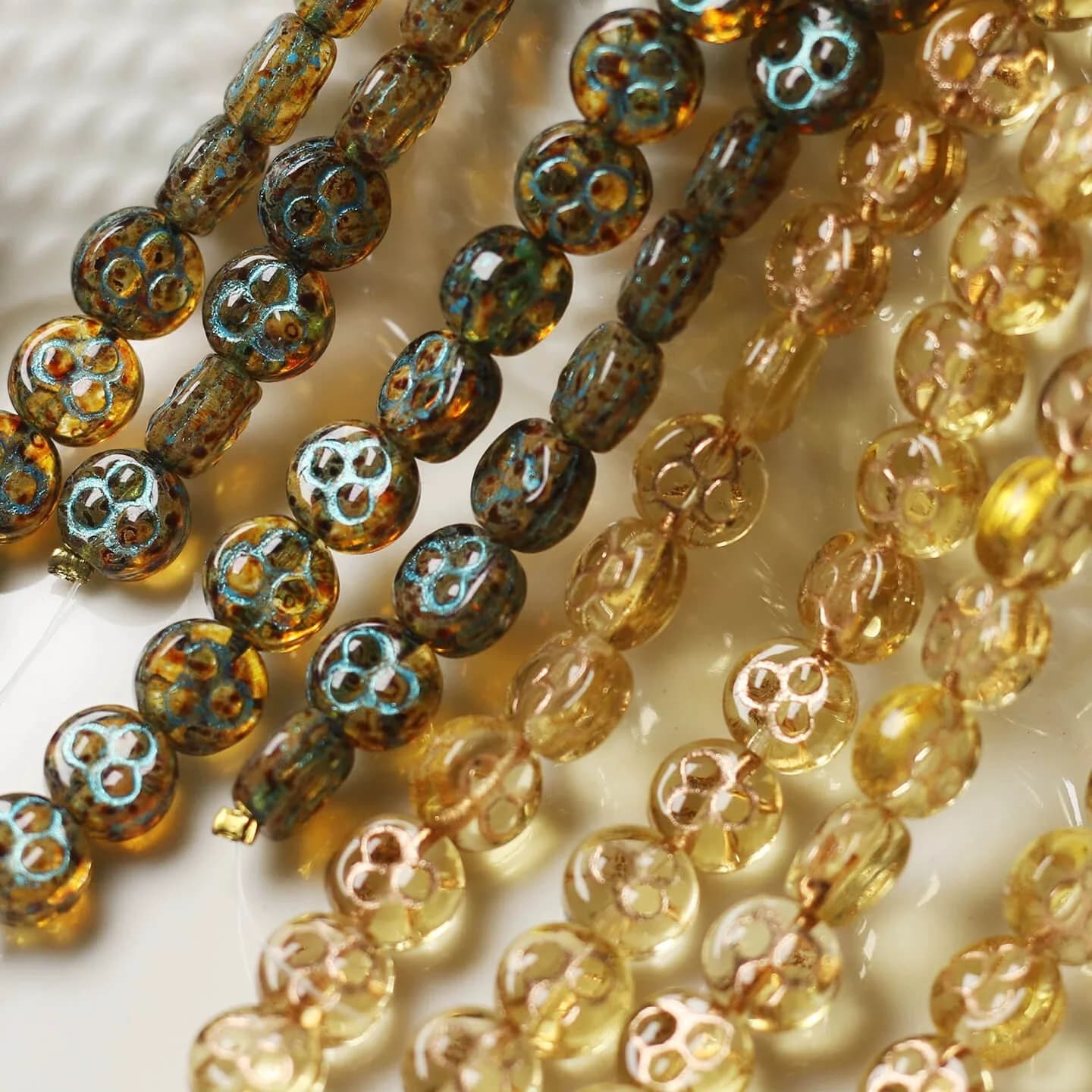 35pcs 7mm Loose Spacer Beads for Jewelry Making DIY Handmade Bracelets Earrings