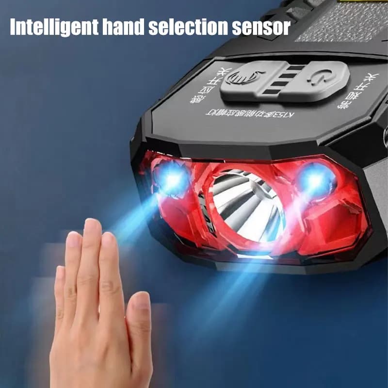 XPE Strong LED faro Mini USB ricaricabile Clip a induzione cappello lampada pesca notturna campeggio ciclismo corsa faro portatile