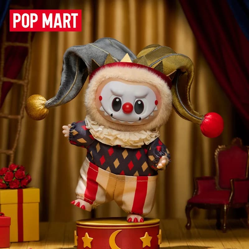 New Popmart Why So Serious Series Cute Flame Clown Action Figure Pendant Blind Box Halloween Gifts Dimmo Labubu Collectible Toys
