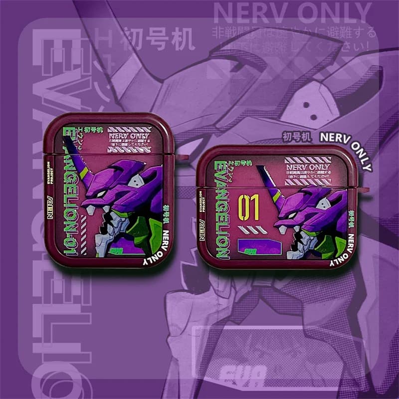 For Airpods 4 Case,3D EVANGELION EVA Anime Protective Earphone TPU Case For Airpods Pro 2/Airpods 3 2 1 Case Funda Kids