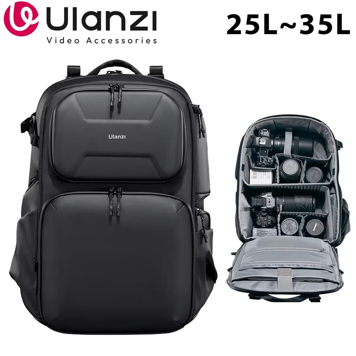 Ulanzi BP10 35L Travel Backpack Waterproof multifunctional backpack for external camera for Canon Nikon Sony Fujifilm