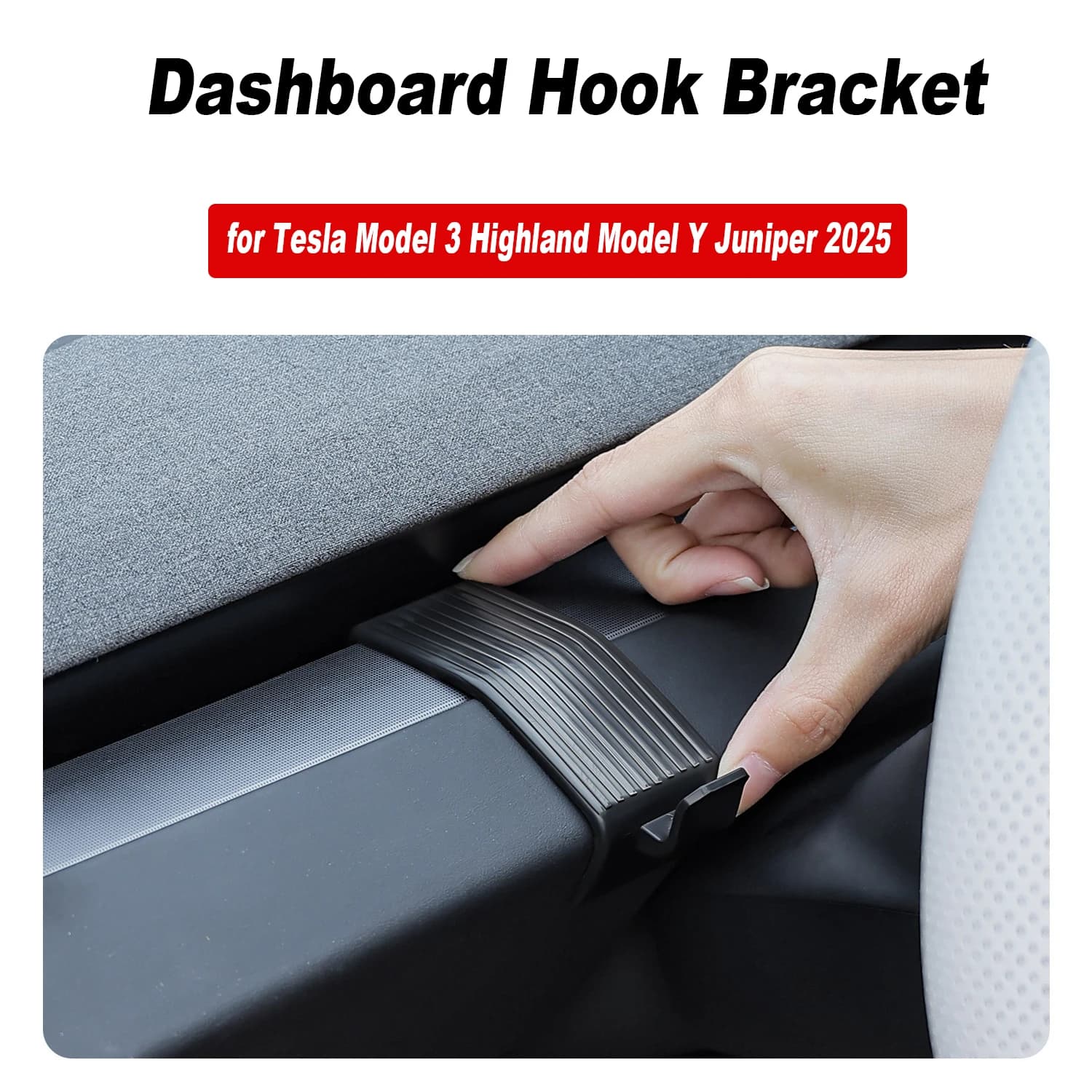 Staffa per gancio cruscotto per Tesla Model 3 Highland Model Y Juniper 2025 Ganci per pannello strumenti Accessori per staffa di supporto per telefono