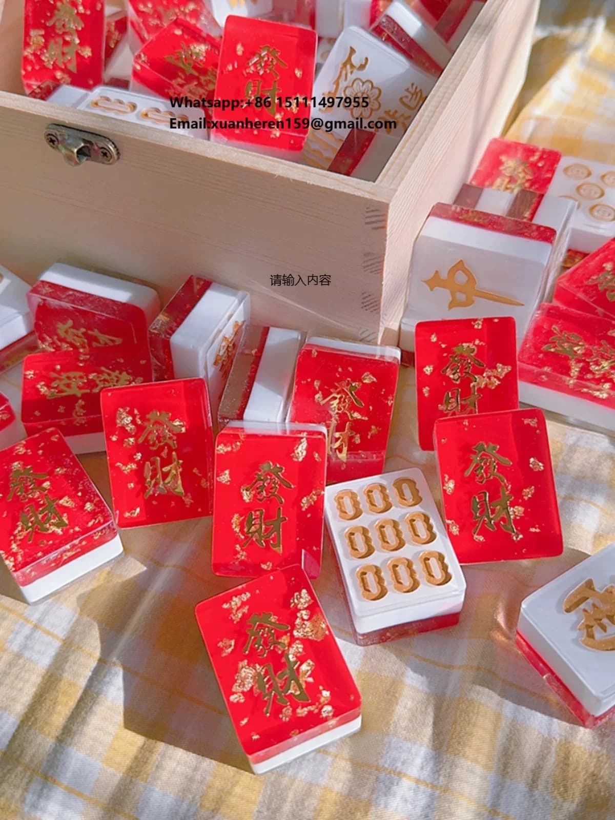 Vintage Style Handmade Mahjong Classic Appearance Durable Mahjong Tiles for Nostalgic Gamers