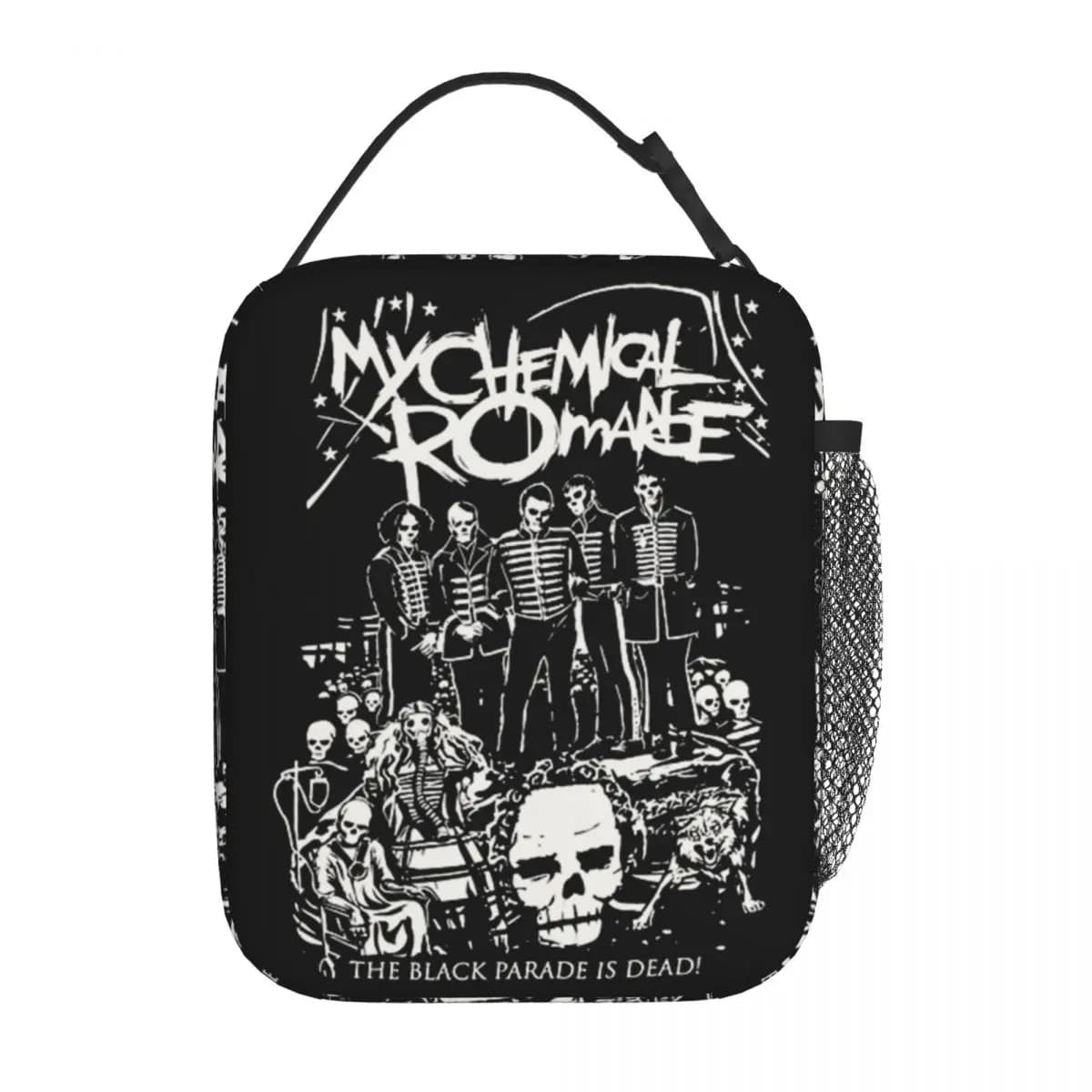 My Chemical Romance The Black Parade Insulated Lunch Bags contenitore termico per pasti Lunch Box Tote Food Storage Bags College Travel
