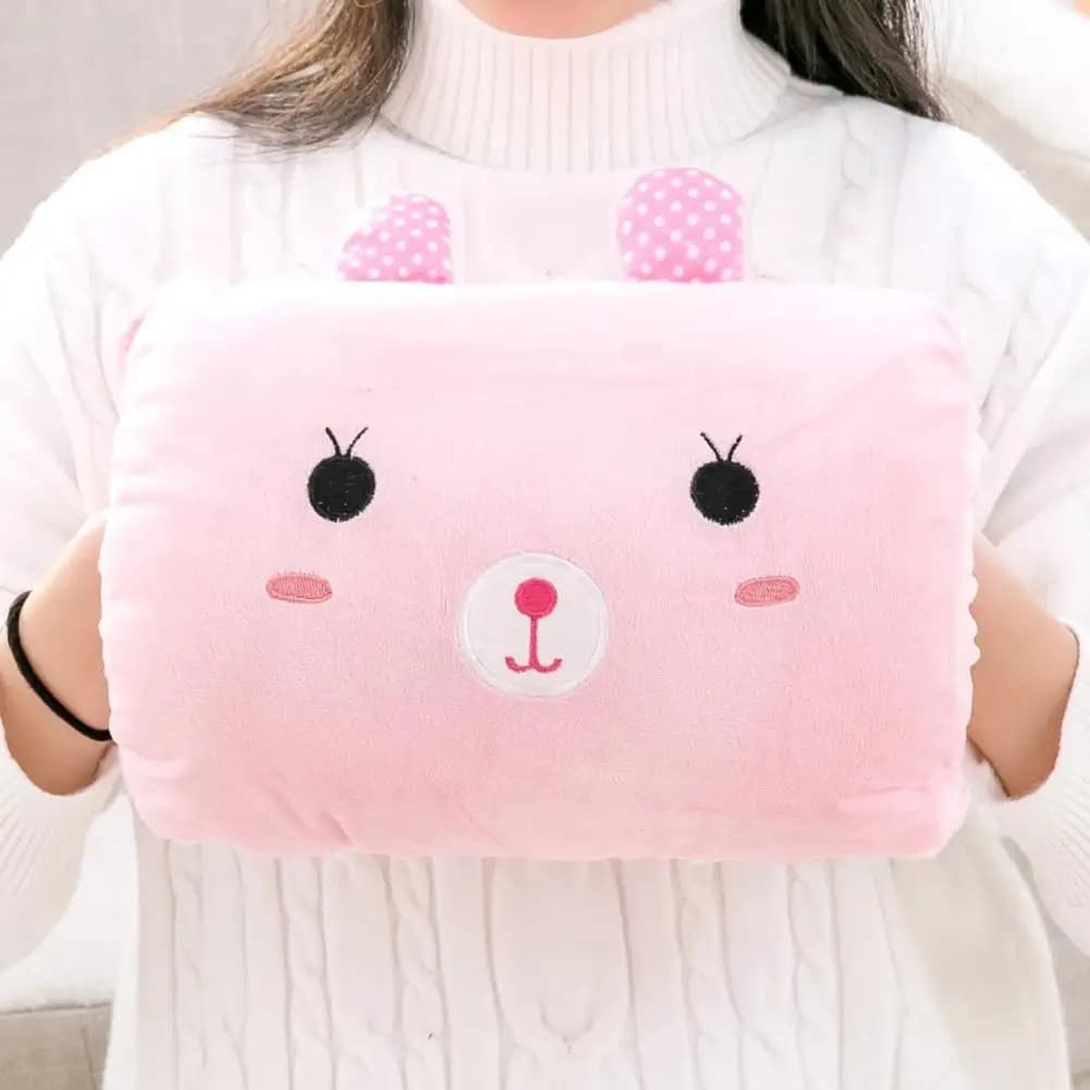 Cuscino scaldamani rosa simpatico cartone animato Cuscino da viaggio e cuscino da viaggio in aereo Decorazione cuscino Cuscini per dormire non elettrici