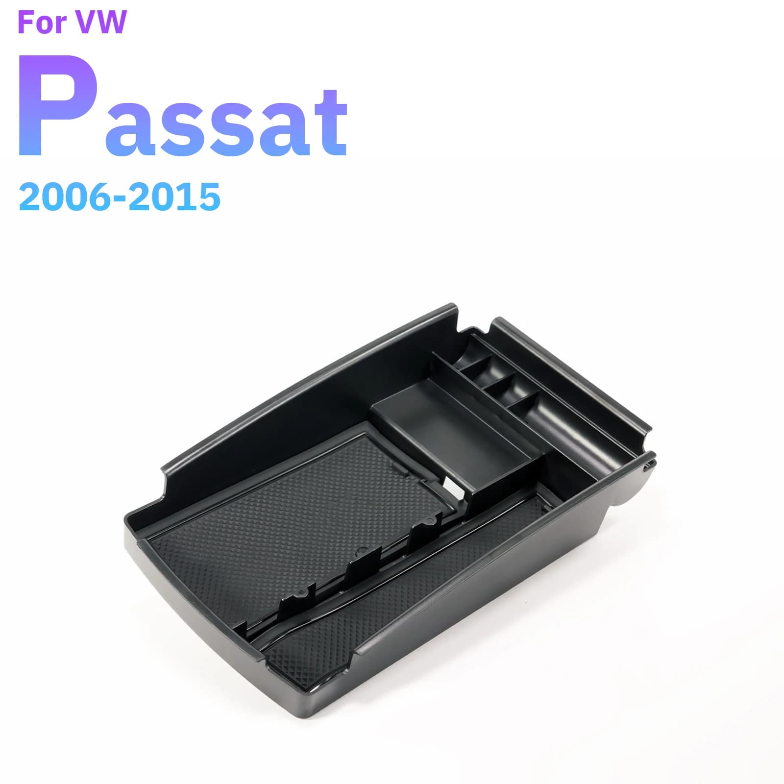 Per Volkswagen Passat B6 B7 2006-2011 2012 2013 2014 2015 Console centrale Organizer Vassoio Bracciolo Scatola di immagazzinaggio Accessori interni