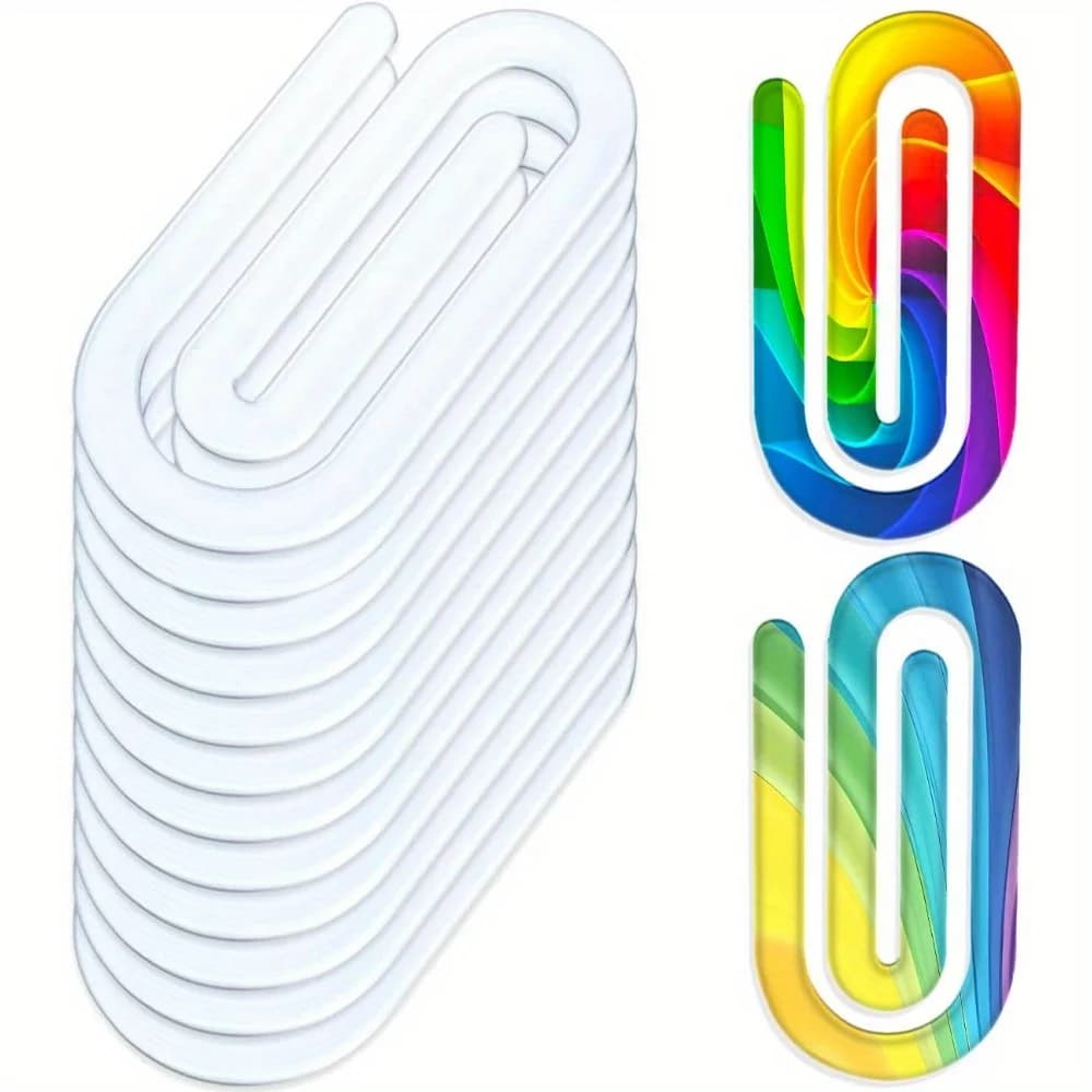 10 graffette per carta acrilica grezze per sublimazione, graffette jumbo da 4" x 2" trasparenti per trasferimento di calore, design fai da te, aula scolastica