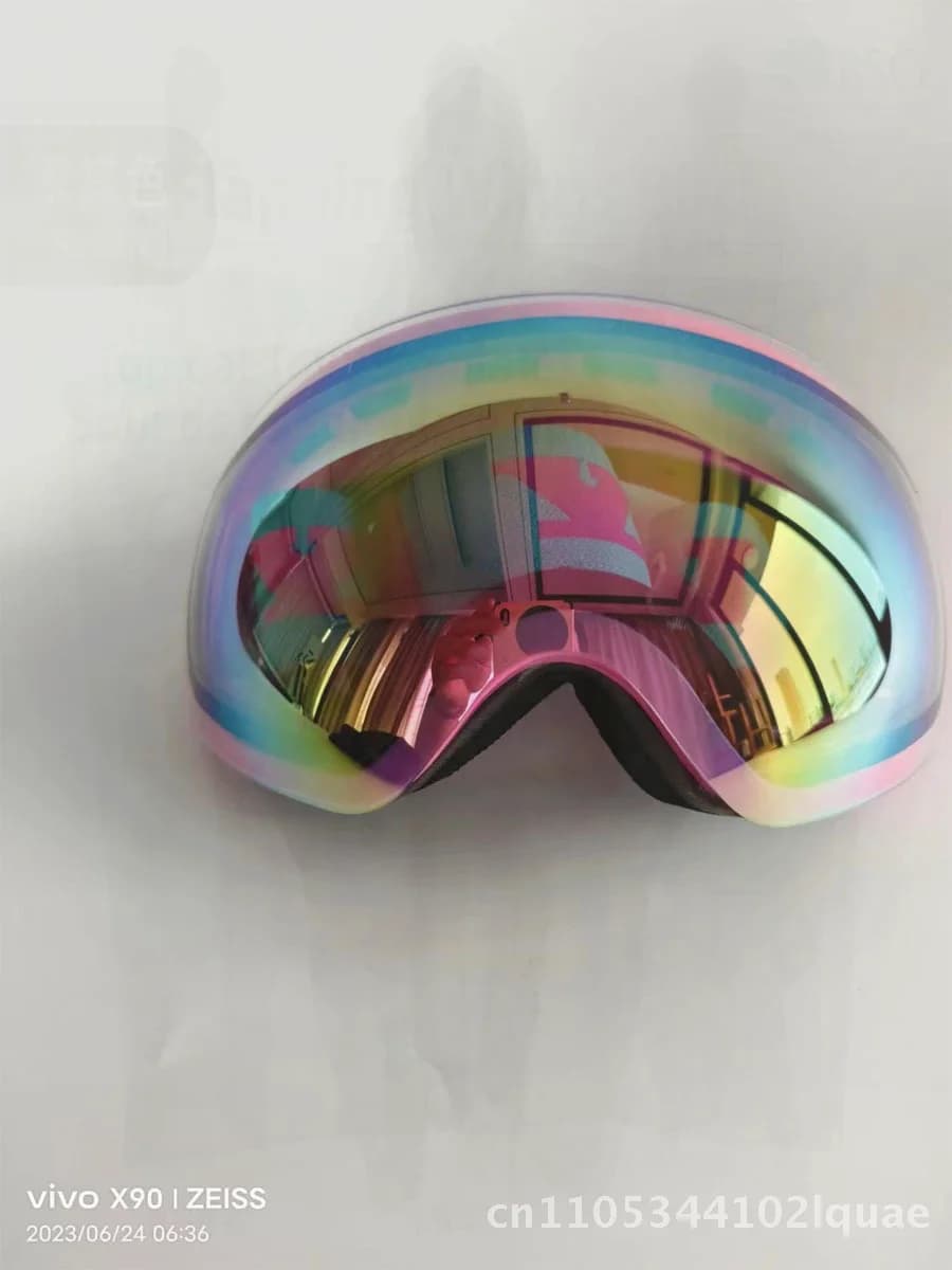 Occhiali da sci unisex Anti-Fog True Film Moda Internet Celebrity Occhiali protettivi Attrezzatura da alpinismo in PVC monostrato per