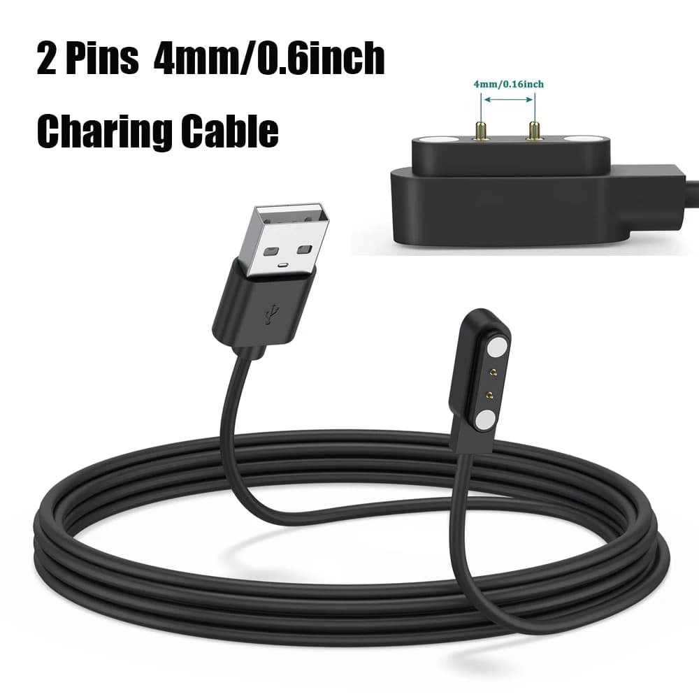 Cavo di ricarica magnetico USB C per Haylou Solar LS05/YAMAY SW022/Imilab kw66/Keep B3/RT2 LS10/AGPTEK LW11/Ticwatch CXB01 Caricatore