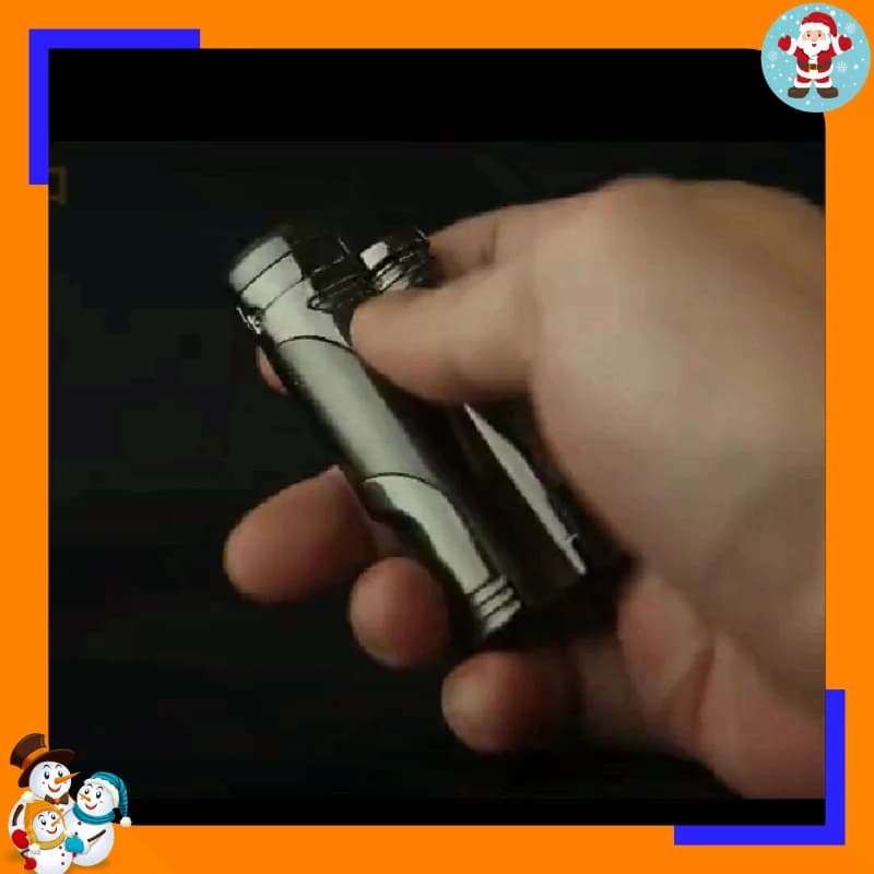 2026 Honest Portable Windproof Metal Turbine High Power Torch Butane Gas Lighter Cigar Multifunctional Men's Smoking Tool Gifts