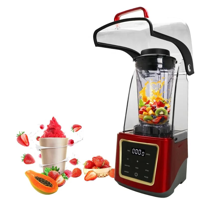 Frullatore Silenzioso 4L 5L, Frullatore Professionale Super Silenzioso Multifunzionale con Riduzione del Suono