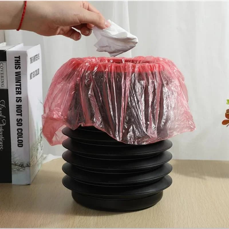 4L pieghevole auto multifunzionale telescopico bidoni dei rifiuti secchio di stoccaggio con coperchio portatile pattumiera per la casa cucina auto forniture