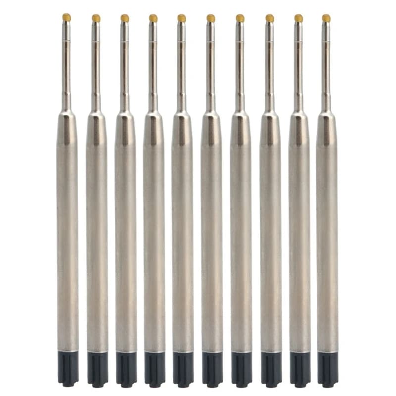 10 ricariche per penne a con pennino medio, stile standard universale, inchiostro 1 mm, QXNF