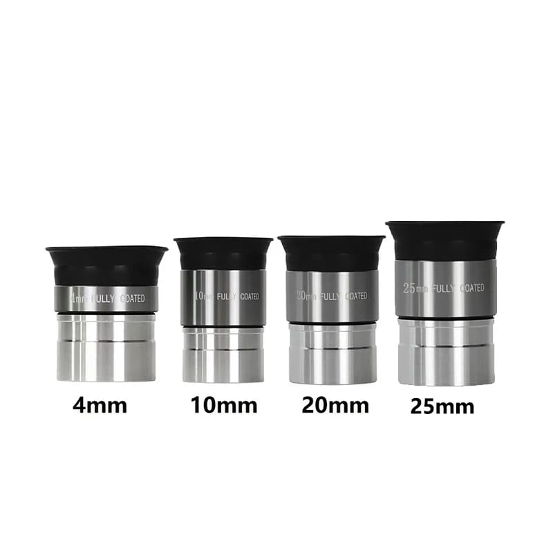 Oculare per telescopio astronomico da 1,25 pollici Oculare per telescopio monoculare in vetro ottico completamente rivestito 4mm,10mm,20mm,25mm