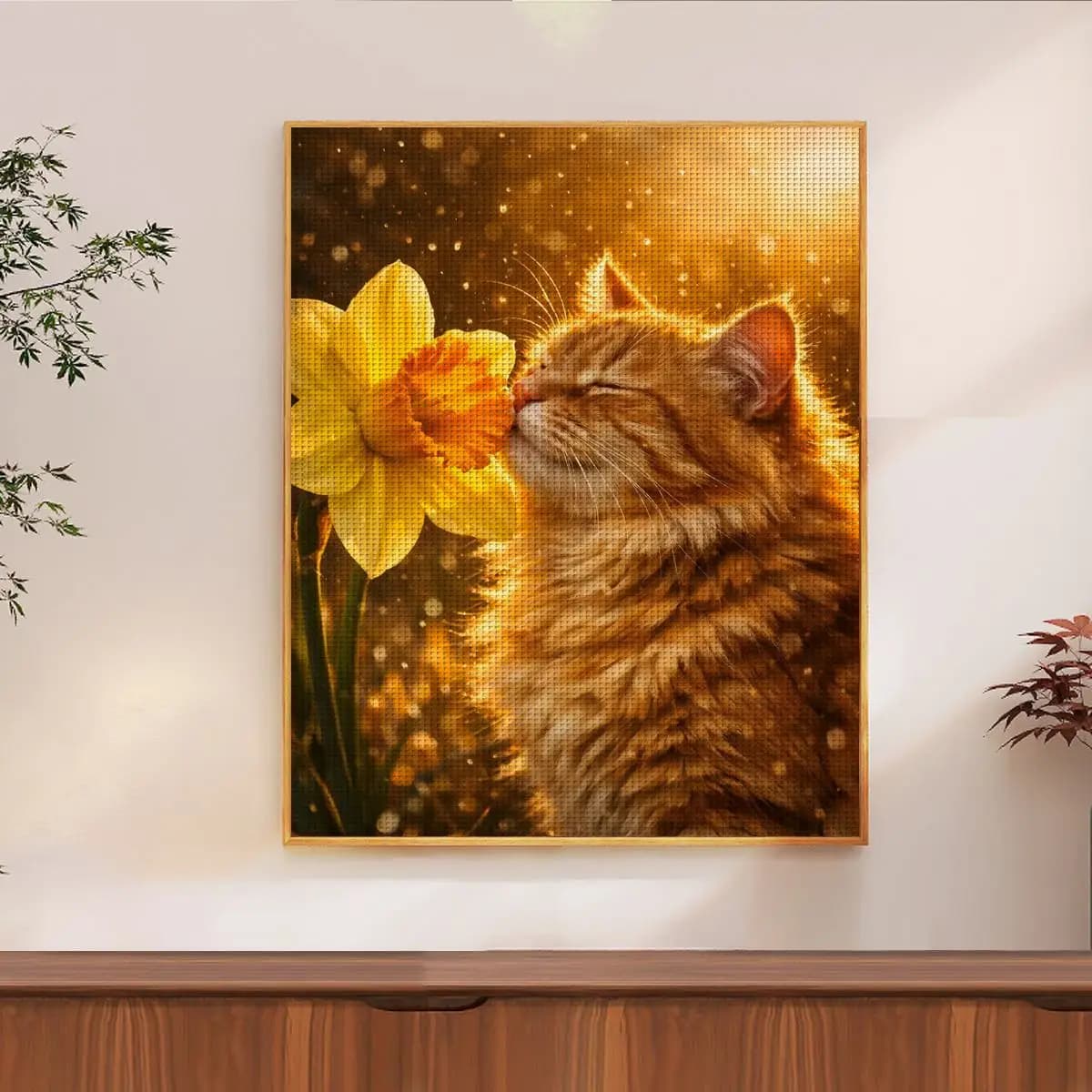 1pc 40X50CM/15.74*19.7inch cat stamped cross stitch kit DIY kit 11CT/14CT DIY Embroidered set DIY Cross-Stitch Set