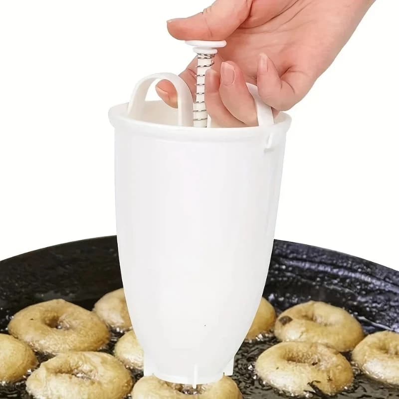 Creatore di ciambelle Strumento di cottura fai-da-te Stampo per cottura al latte Creatore di ciambelle Pratico utensile da cucina Pressa manuale per ciambelle per cuocere fatto in casa