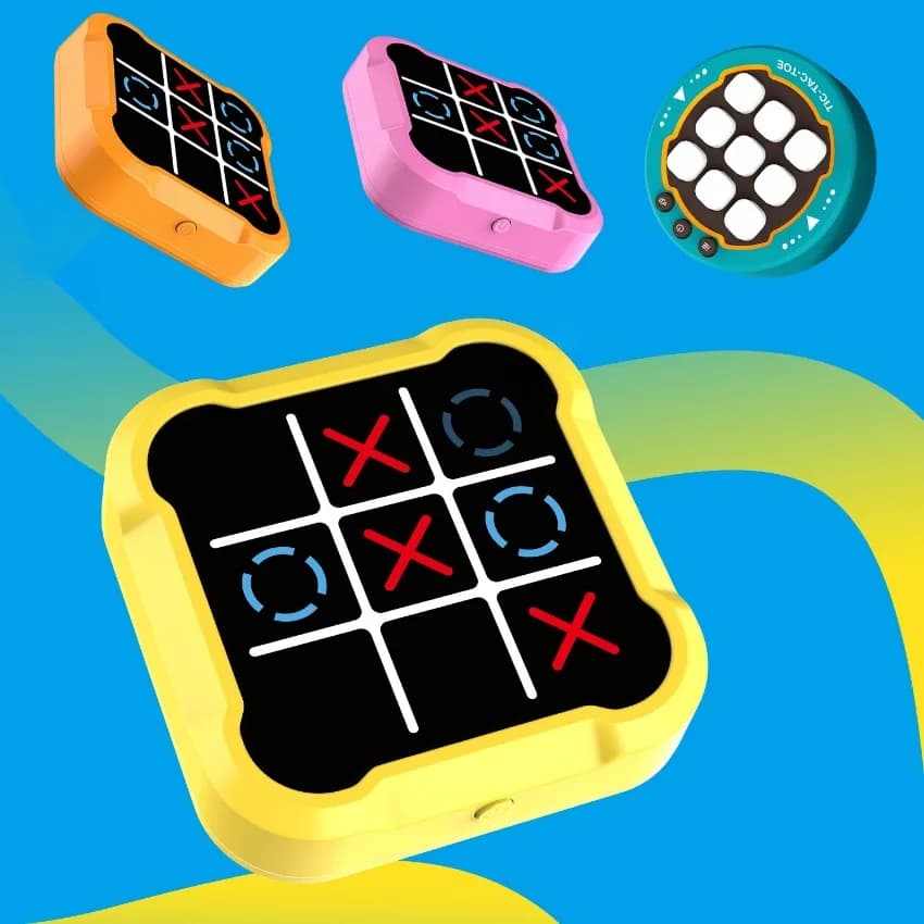 Tic-Tac-Toe Multifunctional Electronic Board Board Games Montessori Puzzle Table Game Chess Chess Set Portable For Adults Kids