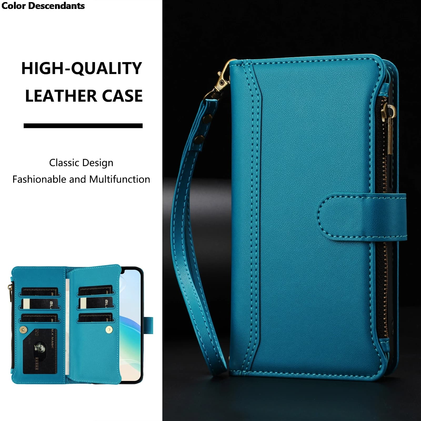 Wallet With Card Slot Kickstand Magnetic Flip Leather Case For OPPO Realme Note 60 60X 4G GT Pro Racing 5G C30S 10S 10T C20 C21