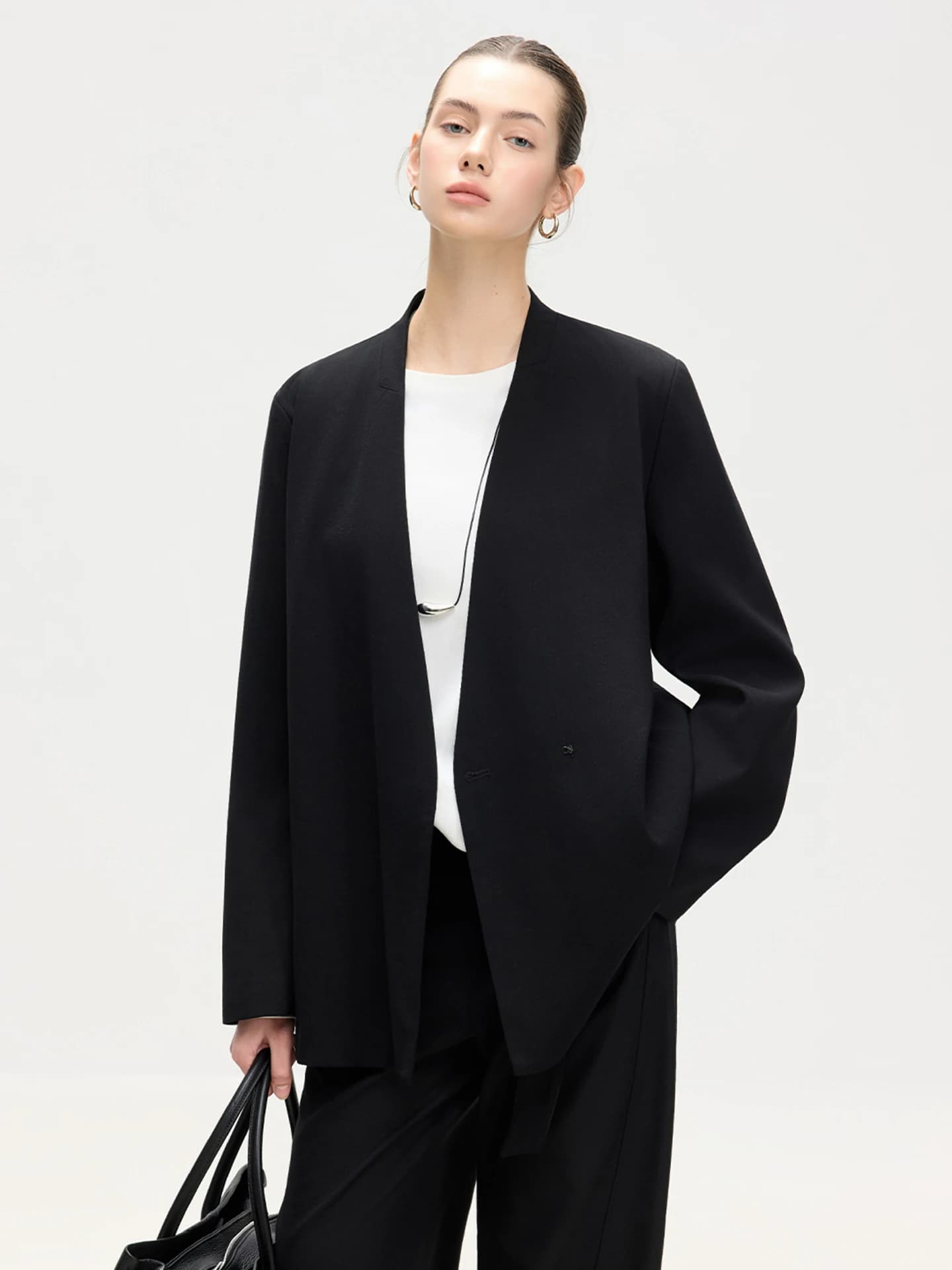 LUR Casual Style Women's Suit Jacket Fashionable Versatile Loose Fit Spring New Arrival Ladies' Casual Wear Polyester Fiber