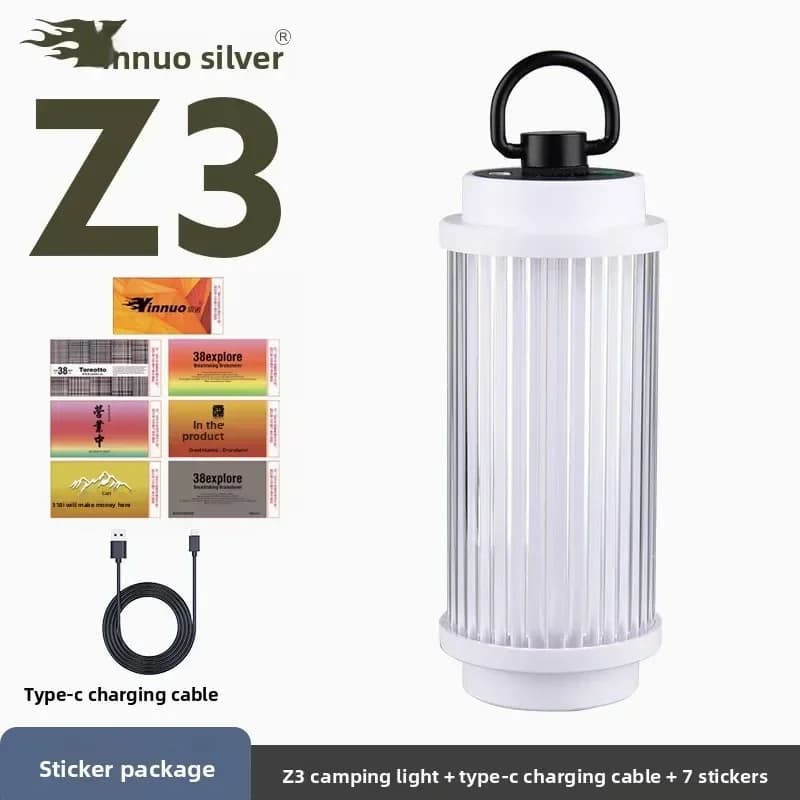 Z3 2000mAh 38 Explore USB Camping Light Rechargeable camping lantern Outdoor tripod tent lamp Powerful mini LED torches