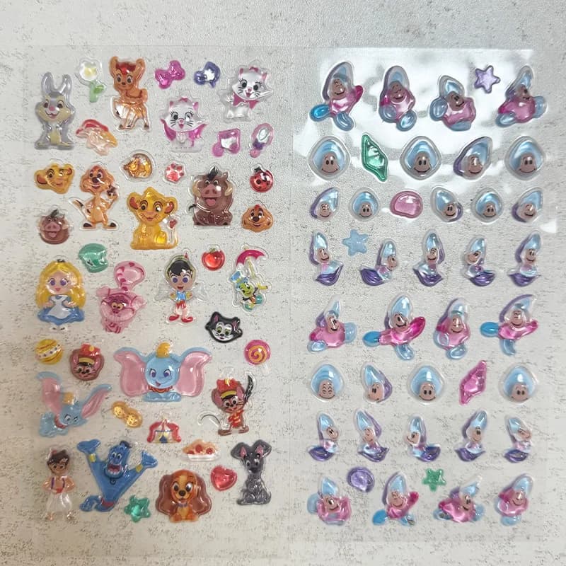 Adesivo Disney Dumbo Young Oyster, simpatico alieno, adesivo in cristallo con rilievo 3D, per studenti, fatto a mano, fai da te, scrapbook, custodia per telefono, regalo per ragazza, giocattolo