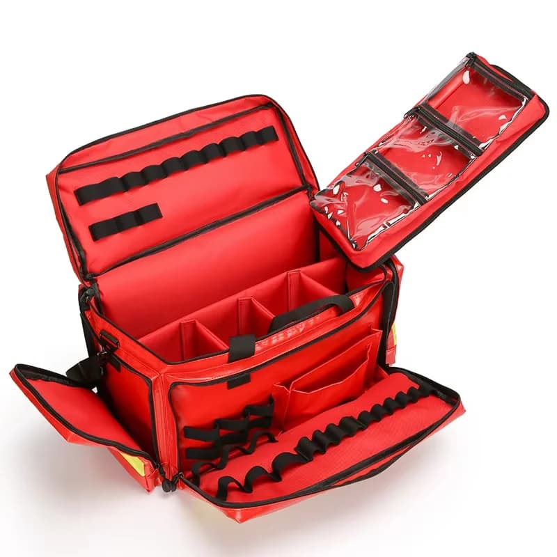 Kit medico di pronto soccorso in PVC, zaino accessorio resistente all'acqua, borsa di pronto soccorso vuota per esterni, borsa di emergenza