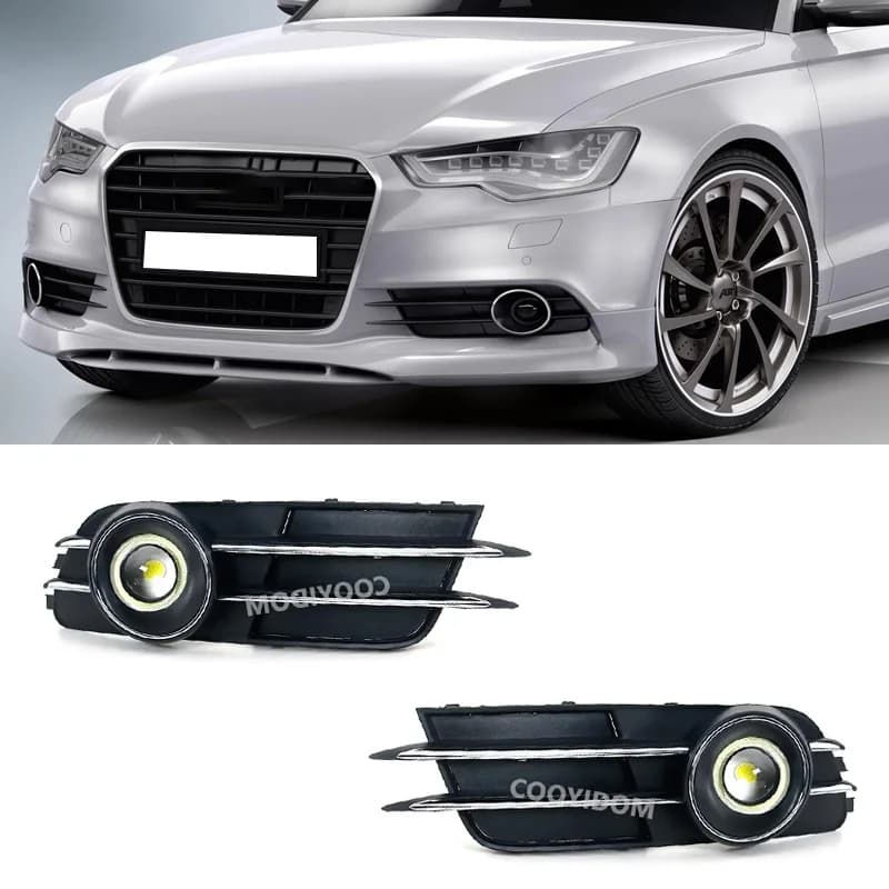 Per Audi A6 C7 2011 2012 2013 2014 2015 Auto Paraurti Anteriore Luce di Marcia diurna Fendinebbia Luce di Guida Spia 4GD 807681 B