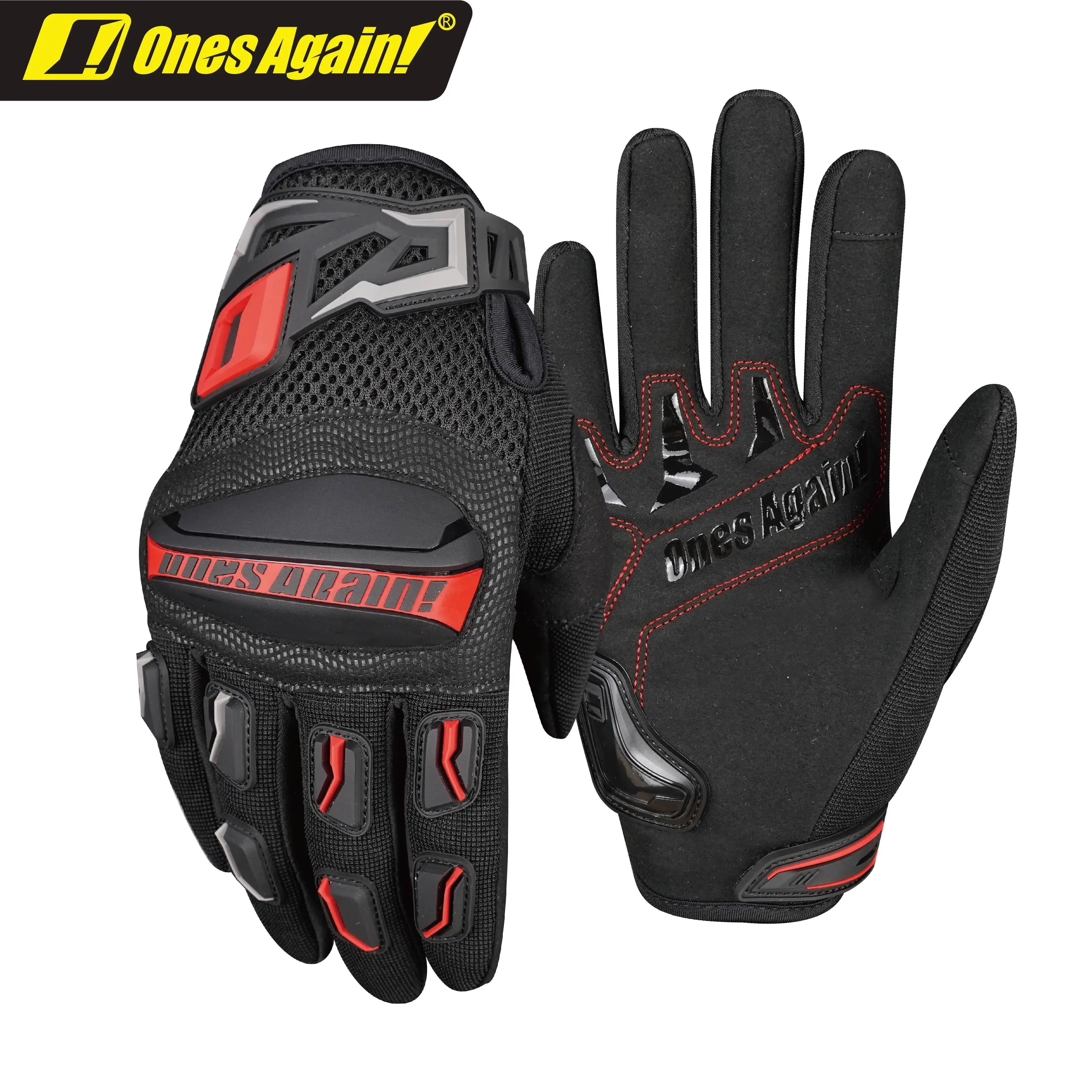 Guanti estivi da moto per uomo, protezione UV, traspiranti, antiscivolo, leggeri, guanti da motociclista, attrezzatura per motociclisti.