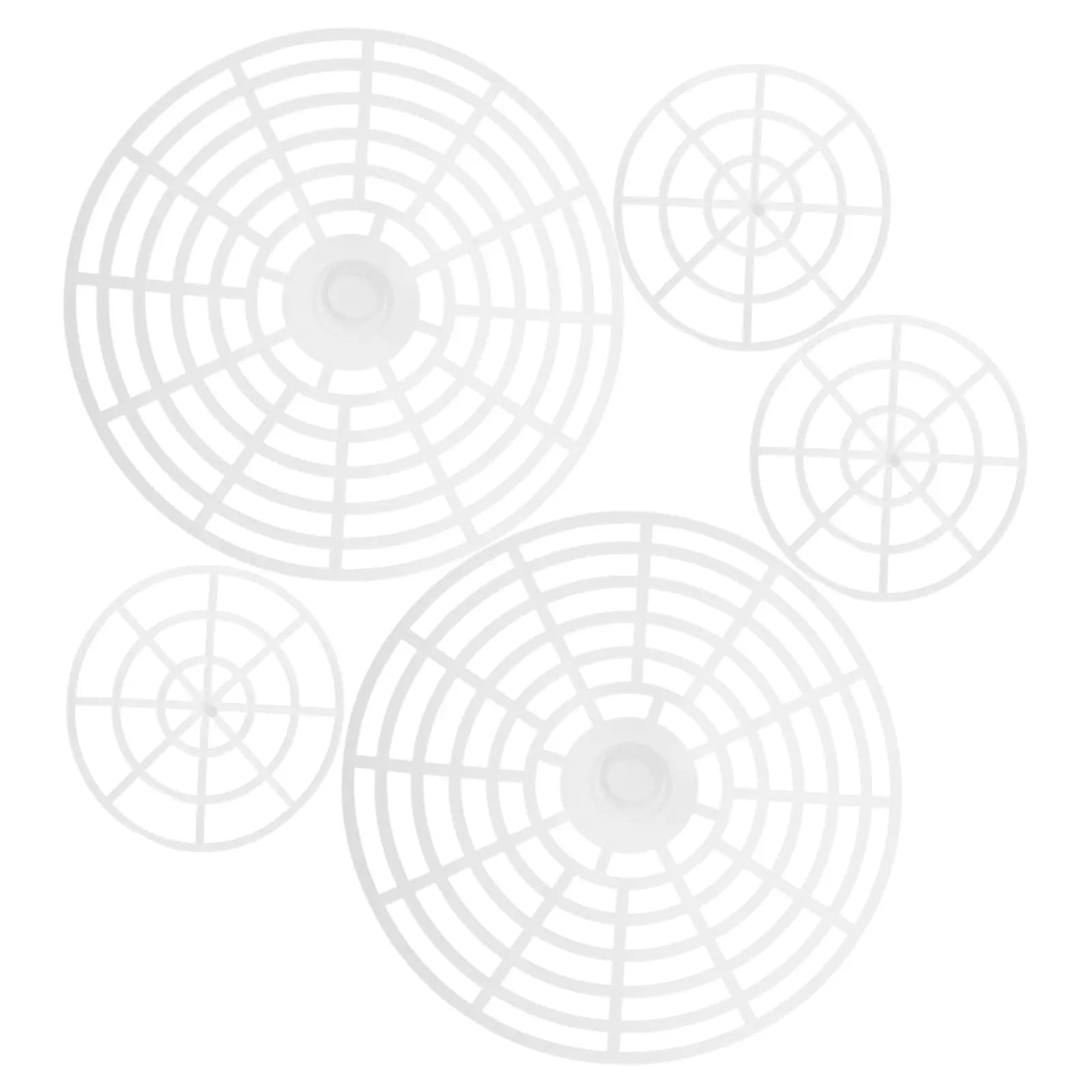 Set of 5 Pieces: Pressure Instrument for Tanks, Plastic Bearings for Fermentation, Mesh Plate for Domestic Fermentation of Vegetables and Sottacetes, Baractol Accessories