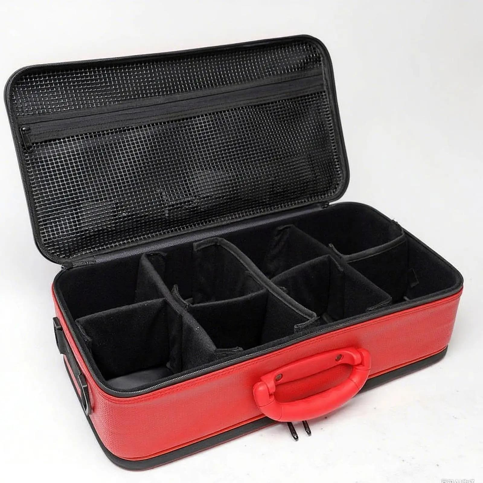 Custodia Portatile per Mulinelli da Pesca, 20x10.2x6.3 pollici, Resistente all'Acqua, Organizer Multifunzionale per 6-8 Mulinelli