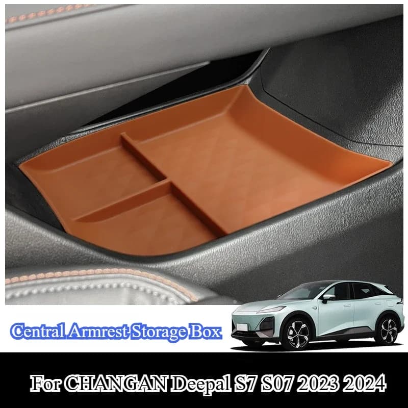 For CHANGAN Deepal S7 S07 2023 2024 Car Central Armrest Storage Box Holder Console Organizer Under Seat Interior Accessories