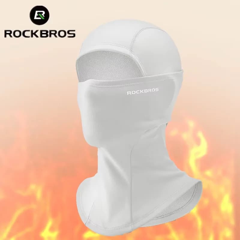 ROCKBROS Winter Full Face Cycling Mask passamontagna sciarpa Warm Helmet Liner pesca antivento traspirante copricapo maschera da bici