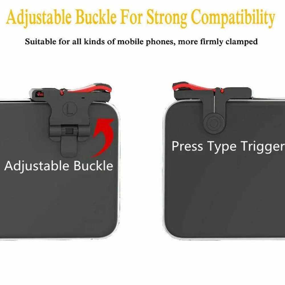 Nuovo gioco mobile sensibile Trigger Gamepad Telefono cellulare Obiettivo di tiro Tasto PUBG Controller di gioco L1 R1 Trigger Controller di gioco