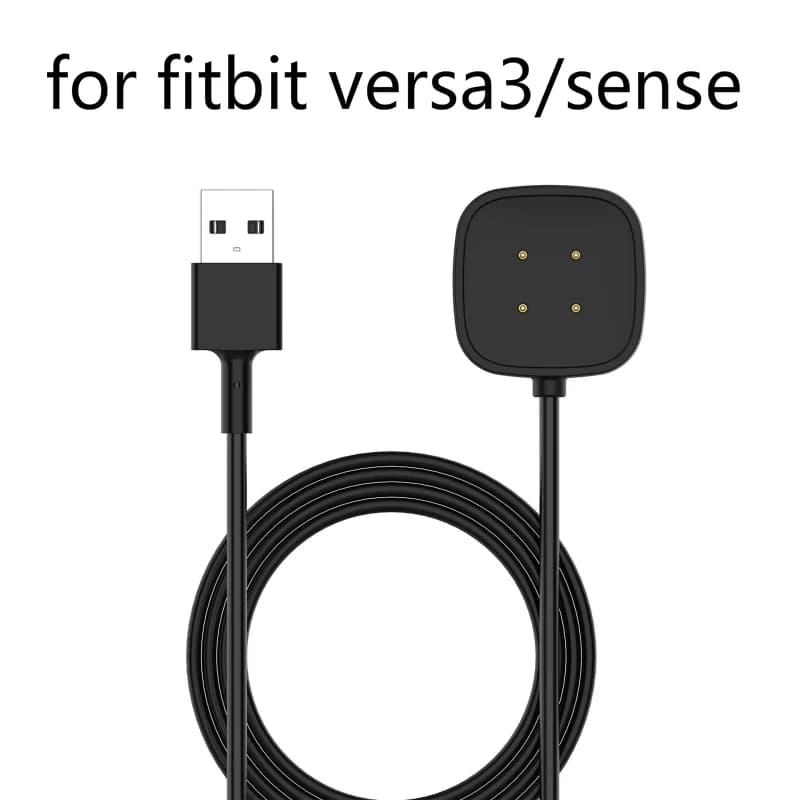 Dock di ricarica da 1m per Fitbit Versa 3/sense Smart Watch cavo di ricarica USB base dati di ricarica per supporto per caricabatterie Fitbit Sense